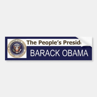 President van het volk BARACK OBAMA-bumpersticker Bumpersticker