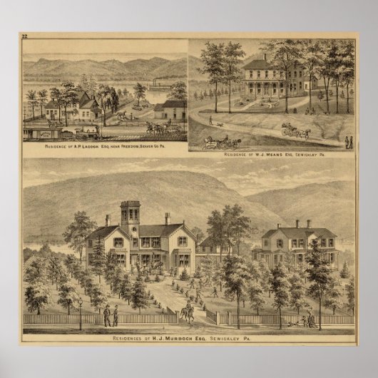 President van HJ Murdoch Poster (Voorkant)