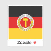 President van Oost-Duitsland (1951-1953) Sticker (Vel)