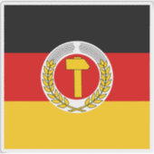 President van Oost-Duitsland (1951-1953) Sticker (Voorkant)