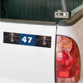 President van Trump 47 Bumpersticker (Op Truck)