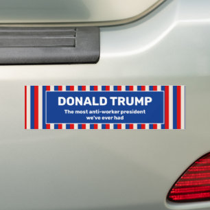 President van Trump tegen arbeiders Bumpersticker
