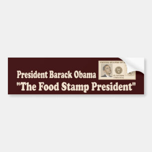President van voedselzegels Obama Bumpersticker