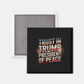 President Van Vrede Vertrouwt Op Trump _2 Magneet (Voorkant / Achterkant)