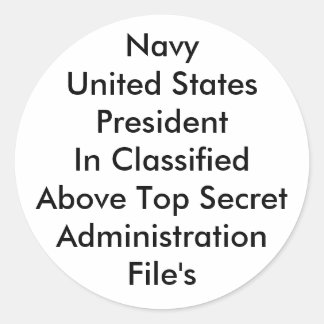 President Verenigde Staten Ronde Sticker