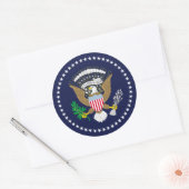 President Verenigde Staten Ronde Sticker (Envelop)