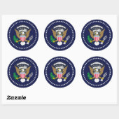 President Verenigde Staten Ronde Sticker (Vel)