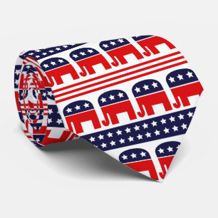 President Verenigde Staten verkiezingen rode blauw Stropdas