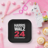 President Verkiezing Kamala Harris & Tim Walz 2024 Papieren Bordje (Feest)