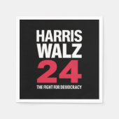 President Verkiezing Kamala Harris & Tim Walz 2024 Servet (Voorkant)