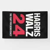 President Verkiezing Kamala Harris & Tim Walz 2024 Spandoek (Horizontaal)