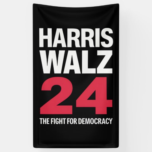 President Verkiezing Kamala Harris & Tim Walz 2024 Spandoek (Verticaal)