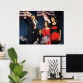President-Verkozen Obama & Family Poster (Thuiskantoor)