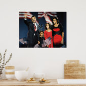 President-Verkozen Obama & Family Poster (Keuken)