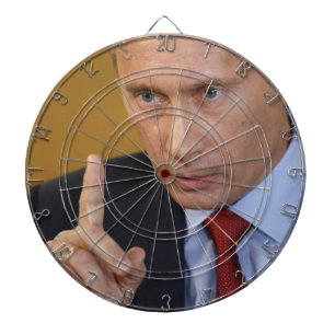 President Vladimir Poetin Bullseye Dartbord