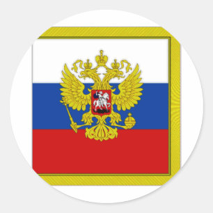 President vlag Russische Federatie Ronde Sticker