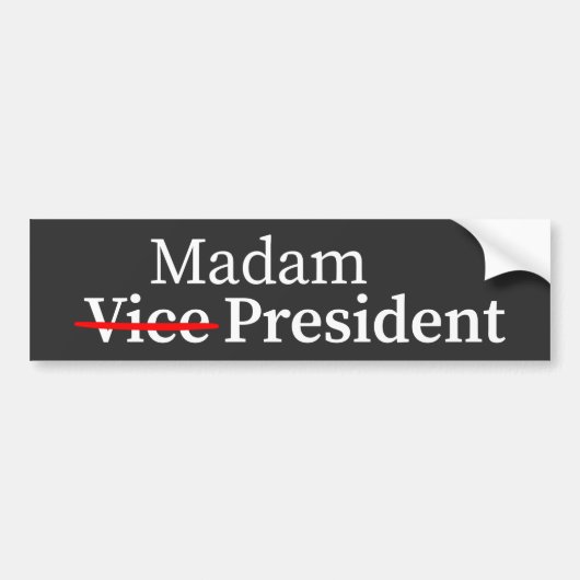 President voor President Harris 2024 Bumpersticker (Voorkant)