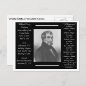 President Willam Henry Harrison Briefkaart (Voorkant / Achterkant)