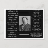 President William H Taft Briefkaart (Voorkant)