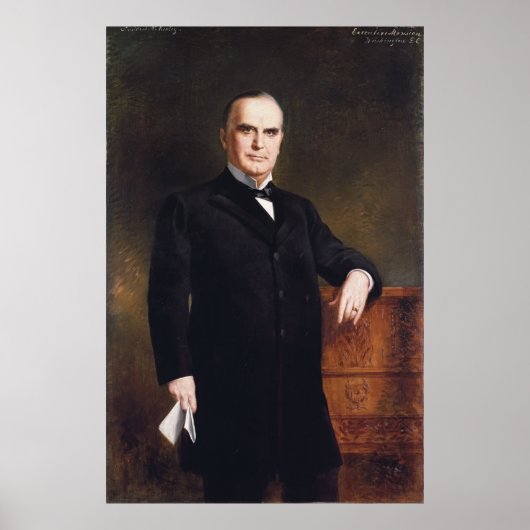 President William McKinley door August Benziger 18 Poster (Voorkant)