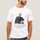 President William McKinley en citaat T-shirt (Voorkant)