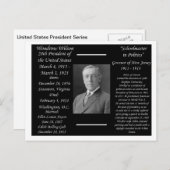 President Woodrow Wilson Briefkaart (Voorkant / Achterkant)
