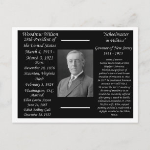 President Woodrow Wilson Briefkaart