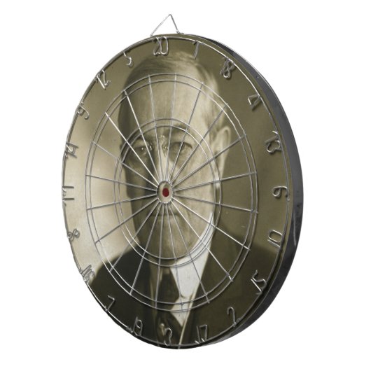 President Woodrow Wilson Portrait 1919 Dartbord (Voorkant Rechts)