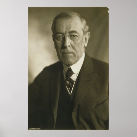 President Woodrow Wilson Portrait 1919 Poster (Voorkant)