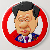 PRESIDENT XI JINPING RONDE BUTTON 6,0 CM (Voorkant)