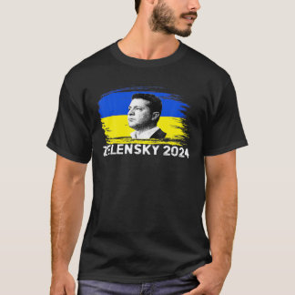 President Zelensky 2024 Verkiezing Oekraïne T-shirt