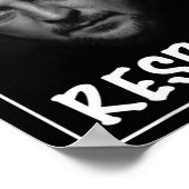 President Zelensky Portret Respect Ondersteuning O Poster (Hoek)
