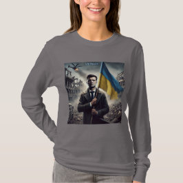 President Zelenskyy steunt Oekraïense vrouwen T-shirt
