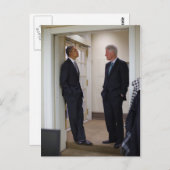 Presidenten Barack Obama & Bill Clinton Briefkaart (Voorkant / Achterkant)