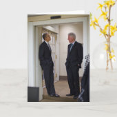 Presidenten Barack Obama & Bill Clinton Kaart (Gele Bloem)