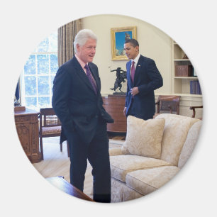 Presidenten Barack Obama & Bill Clinton Magneet