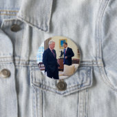 Presidenten Barack Obama & Bill Clinton Ronde Button 7,6 Cm (In situ)