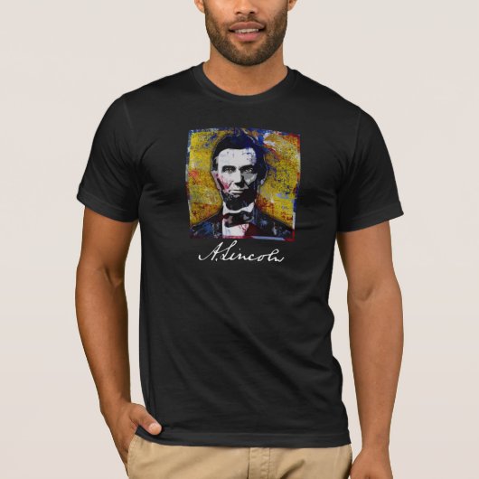 Presidenten Dag - Abraham Lincoln T-shirt (Voorkant)