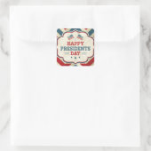 presidenten dag chevron vierkante sticker (Tas)
