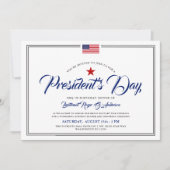 Presidenten Dag Gedekte patriottische feestdag Kaart (Voorkant)