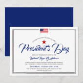 Presidenten Dag Gedekte patriottische feestdag Kaart (Voorkant / Achterkant)