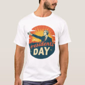 Presidenten Day Celebration Graphic T-shirt (Voorkant)