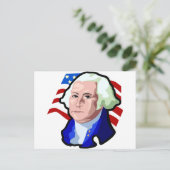 Presidenten Day, George Washington en de Amerikaan Briefkaart (Staand voorkant)