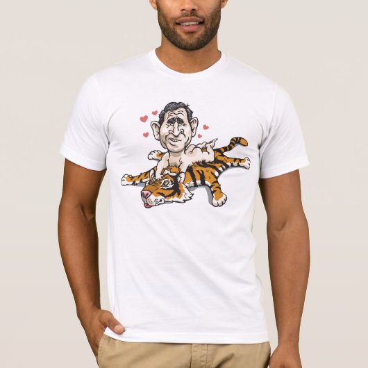 Presidenten houden van tijgers t-shirt (Voorkant)