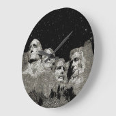 Presidenten Mount Rushmore Graphic Art, Wandklok (Hoek)