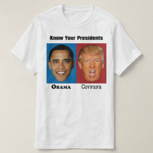 Presidenten Obama Trump Covfefe - Funny Anti Trump T-shirt