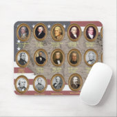 Presidenten U.S.A. Mousepad Muismat (Met muis)