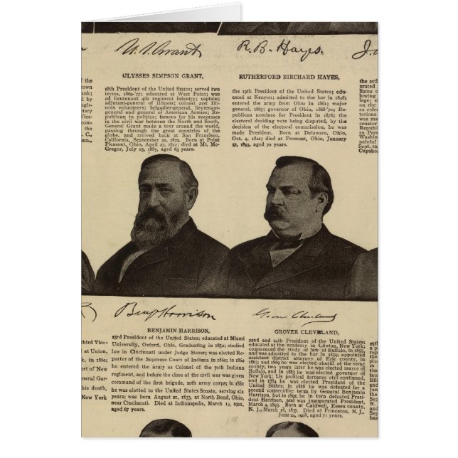 Presidenten US, autografieën, biografieën (Voorkant)