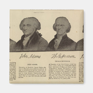 Presidenten US, autografieën, biografieën 2 Magneet