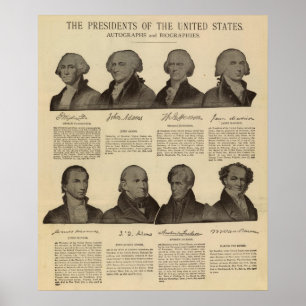 Presidenten US, autografieën, biografieën 2 Poster